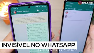 COMO FICAR INVISÍVEL no WHATSAPP Oculte o Visto por último Shorts WhatsApp [upl. by Gonnella]