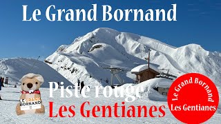 Le Grand Bornand  Piste rouge Les Gentianes [upl. by Teerell]