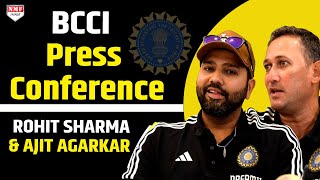 BCCI PC LIVE T20 World Cup squad को लेकर Rohit Sharma amp Ajit Agarkar की Press Conference [upl. by Sirroned32]