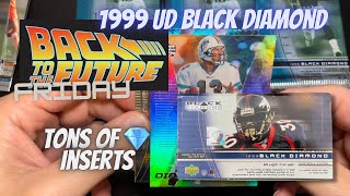 Ripping 1999 Upper Deck Black Diamond Football Hobby Box Happy Holidays [upl. by Mirth736]