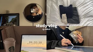 study vlog  10時間勉強する大学生の1日📓🖋️  来年のTOEICに向けて  年末良ければ全て良しマインド  最近のマイブーム🎧🫧💙 [upl. by Yessej]