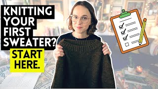 Watch this before you knit your first sweater 👍 knittingpodcast [upl. by Iphigenia]