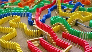 30 Minutes of DOMINOES FALLING  Most Satisfying ASMR Compilation [upl. by Misab]