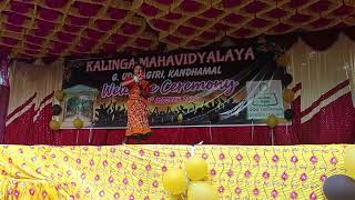 Kalinga mahavidyalaya g udayagiri  welcome ceremony 2024 singel dance [upl. by Lionel]