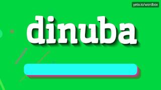 HOW TO SAY DINUBA dinuba [upl. by Nadda173]