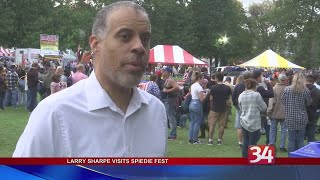 Larry Sharpe Visits Spiedie Fest [upl. by Jae177]