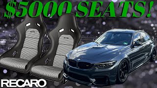 BMW F80 M3 Recaro Pole Position Seat Install [upl. by Krutz]