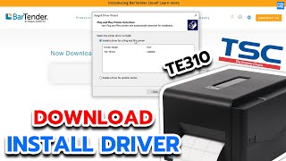 TSC TE310 เครื่องพิมพ์บาร์โค้ด 300DPI  Download and Install Driver [upl. by Nightingale]