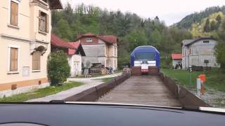 Slovenia Motorail between Bohinjska Bistrica amp Most na Soči [upl. by Sucramel637]