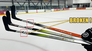 Refurbished vs retail Hyperlite 2 test  How does a repaired hockey stick feels amp performs [upl. by Eneliak157]