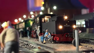 LGB Gartenbahn Fichtenexpress  „Sonntagsfahrer“ 10122023 mit Fahrprogramm 8 [upl. by Acirderf]