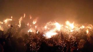 Festa Major Granollers 2016  Granollers  Correfoc Blancs  Blaus  Porxada  Patum [upl. by Inerney673]