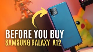 BEFORE YOU BUY Samsung Galaxy A12 Quick Review [upl. by Ekihc]