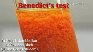 Benedicts test for reducing sugars [upl. by Mandy]