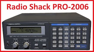 Radio Shack Realistic PRO2006 Scanner Detailed Programming Overview and Demo [upl. by Ecirtac]