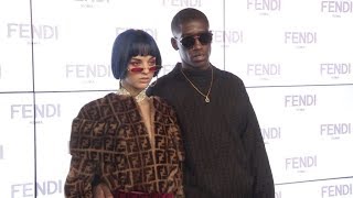 Sita Abellan Skepta and more front row for the Fendi Show in Milan [upl. by Algernon310]