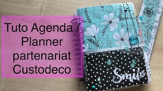 Tuto Agendaplanner spirale sans machine Artemio Good Vibespartenariat Custodeco💖 Diy scrapbooking [upl. by Antonin]