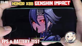 Test game Genshin Impact on Honor X8b  Phone Gaming [upl. by Adni]