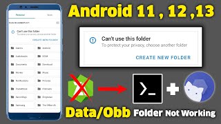 Access Android Data amp OBB Folders  Without Root  Zarchiver obb File Problem  2023 [upl. by Cailly]