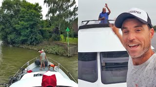 VAARTRIP MET UITDAGINGEN NOODWEER STERKE STROMING HOND ONTSNAPT EN MEGA GOLVEN 42 [upl. by Laekim]