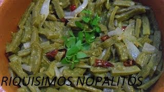 RICOS NOPALES CON OREGANO  LOS ANGELES COCINAN [upl. by Natalee250]