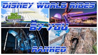 All Rides at Walt Disney World Ranked BY YOU [upl. by Magavern]