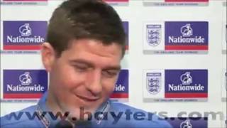 Steven Gerrard Slips Up In Interview  Erm… [upl. by Tobye]