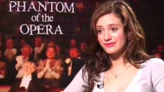 Emmy Rossum The Phantom of the Opera Interview [upl. by Irac]