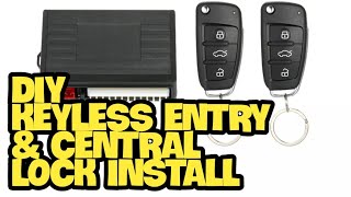 DIY KEYLESS ENTRY AND CENTRAL LOCK INSTALL  9497 HONDA ACCORD [upl. by Claus]