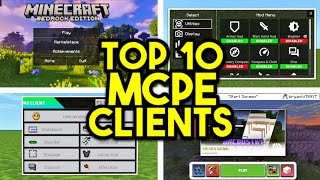 Top 10 Clients For Minecraft Bedrock 120 FPS BOOST [upl. by Whittemore]