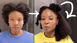 How To SAFELY BLOW DRY THICK DENSE 4C NATURAL HAIR STRAIGHT [upl. by Aday]