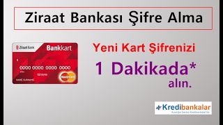 Ziraat Bankası kart şifresi alma  Kredibankalarcom [upl. by Claudetta]