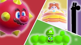 Super Mario Bros Wonder  All Characters Transformations [upl. by Bayless294]