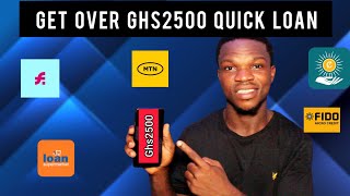 How To Borrow Over Ghs2500 Quick Loan on Loan Apps in Ghana [upl. by Rabassa]