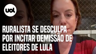 Ruralista que orientou demissão de funcionários que votassem em Lula pede desculpas [upl. by Aynos]