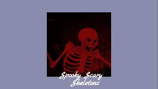 spooky scary skeletons the living tombstone remixedit audio FLASH WARNING CREDITS [upl. by Adroj]