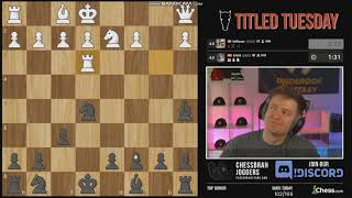 Aman Hambleton Botez gambit didnt work against Eric Rosen chessbrah botezgambit [upl. by Ilke588]