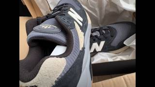 New Balance 580 Shoes  Phantom with sandstone and black [upl. by Nnairol]