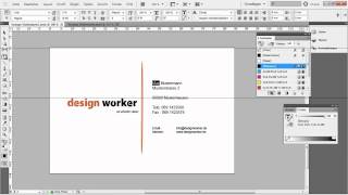 Visitenkarte in InDesign erstellen TutorialVorlage Teil 22 [upl. by Nitsu]