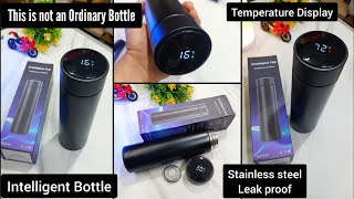 intelligent Bottle with temperature display unboxing amp review [upl. by Duthie678]