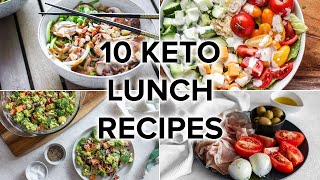 10 Keto Lunch Recipes That Are Easy amp Satisfying [upl. by Aicatsana]