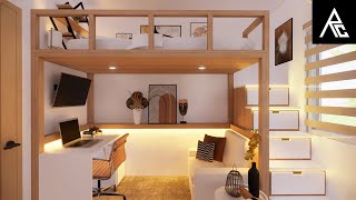 Cozy Loft Bed Idea for Small Rooms [upl. by Ander621]