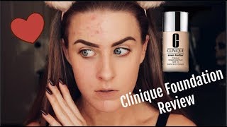 Product Review Clinique Even Better foundation for acne coverage amp acne prone skin [upl. by Marisa]