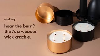 how does a wooden wick crackle [upl. by Asined]