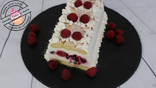 Löffelbiskuit Kuchen mit Beeren  No bake I ohne backen I Kühlschranktorte  Sommertorte [upl. by Norford338]