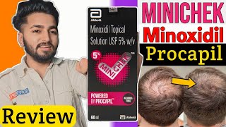 Best Alcohol Free Minoxidil With Procapil  Minichek Minoxidil Solution Review [upl. by Wooldridge]