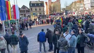 Gelnhausen 3000 Teilnehmer bei quotDemo gegen rechtsquot [upl. by Carina]