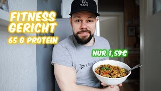 Günstiges FITNESS REZEPT mit 65 g Protein  NUR 159 € [upl. by Eatnahc]