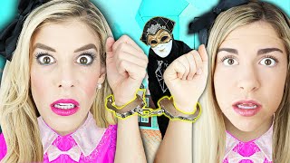 24 Hours Handcuffed to Twin inside Giant Dollhouse in Real Life  Rebecca Zamolo [upl. by Ennylyak618]