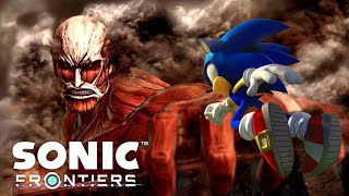 Sonic Frontiers  Sonic vs Supreme but I added Attack on Titan music [upl. by Aillicsirp206]